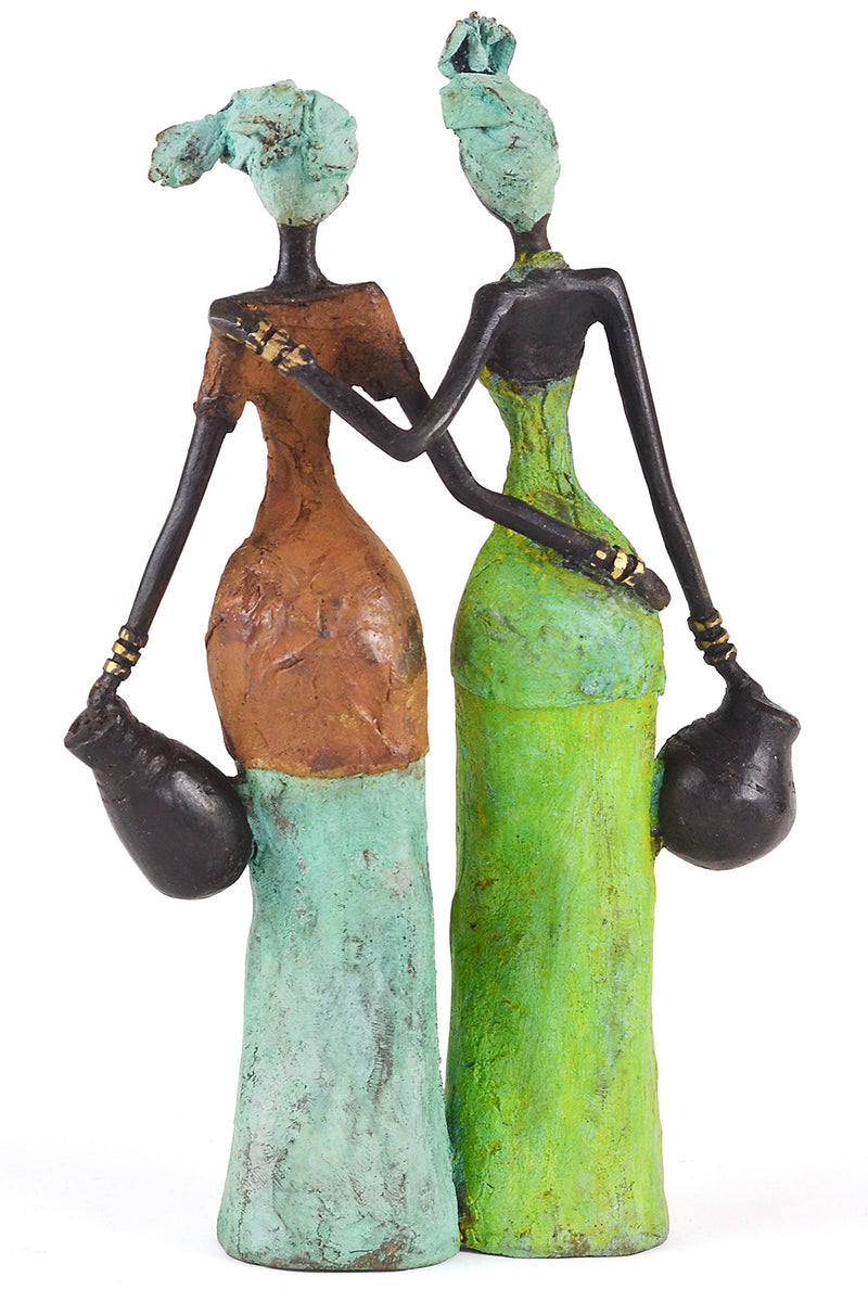 <i>By Your Side</i> Burkina Bronze Sculpture