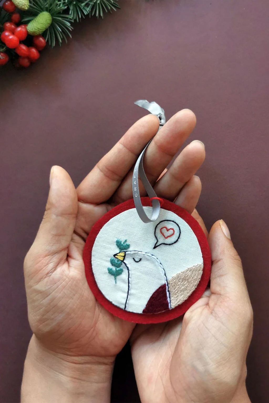 MADE51 Delicate Dove Ornament, Crafted by Syrian refugees living in Lebanon