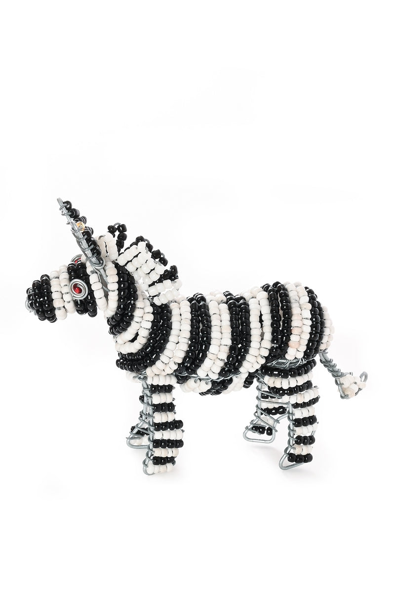Patmore's Beaded Zebra Sculpture – African Modern - Swahili Wholesale
