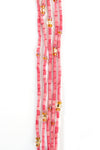 Set/5 Pink 26" Zulugrass Single Strands from The Leakey Collection