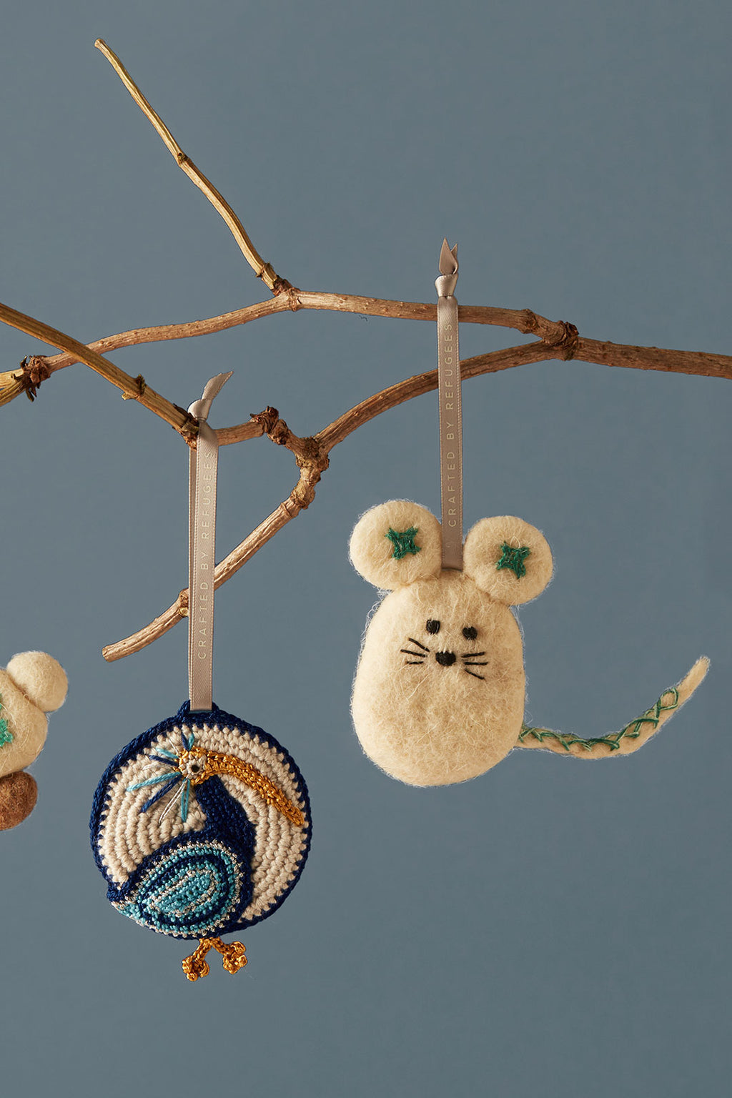 MADE51 Quiet Mouse Ornament, Crafted by Armenian Refugees from Syria
