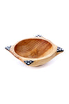 Round Wild Olive Wood Dish from Africa