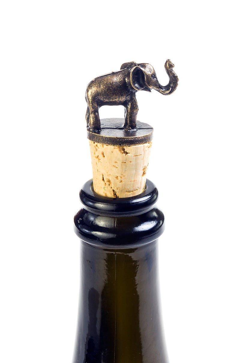 South African Brass Elephant Wine Bottle Stopper Default Title