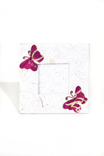 Recycled Paper and Pop Can Butterfly Picture Frame - Two Sizes