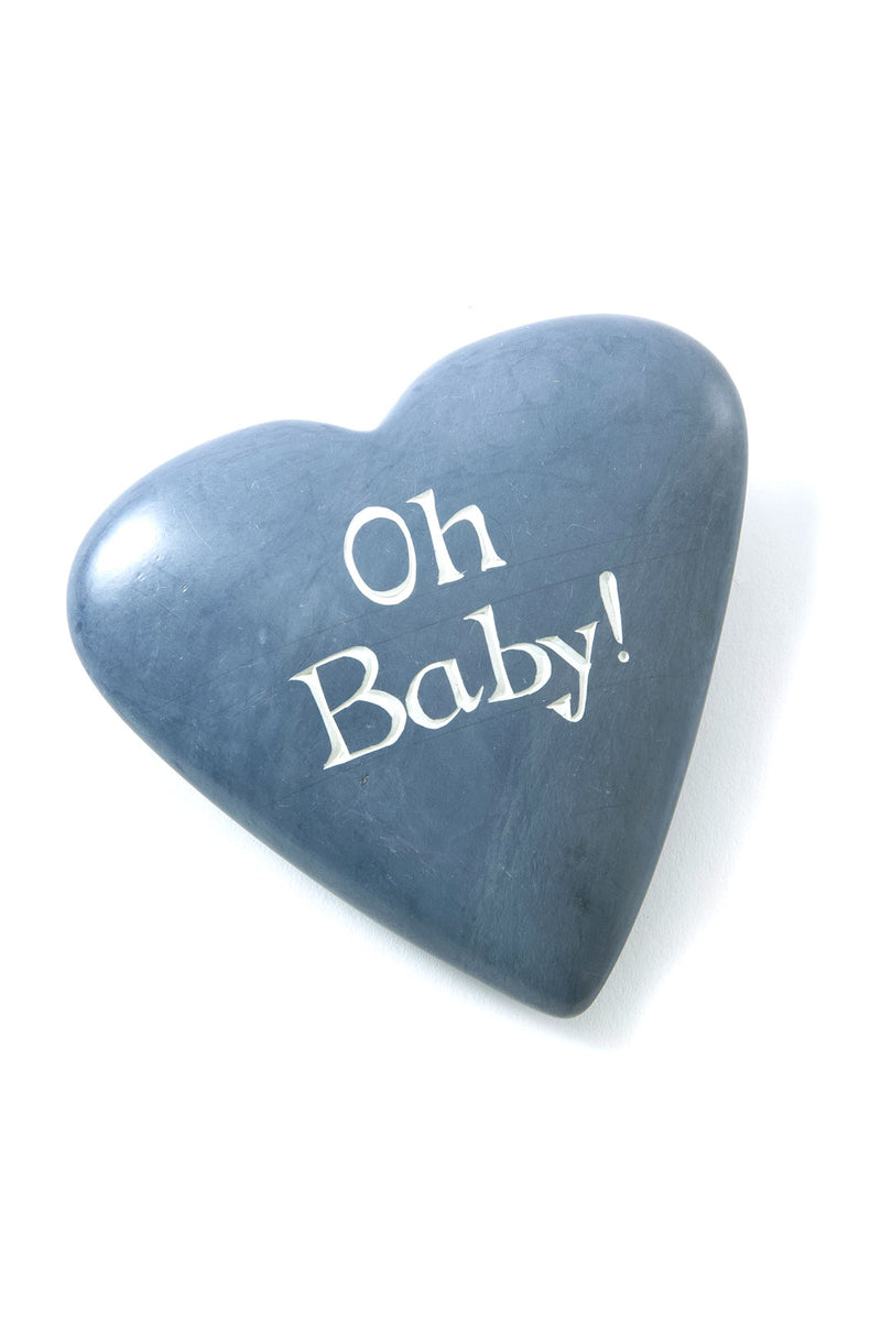 Kisii Stone Celebration Heart:  Oh Baby!