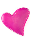 Large Bright Pink Soapstone Off Beat Heart Default Title