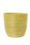 Set of Two Solid Yellow Floral Baskets Default Title