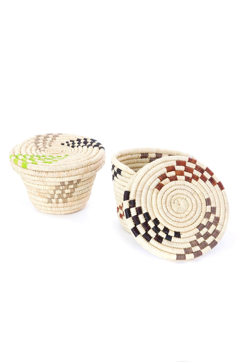 Rwenzori Tiny Trove Basket with Flat Lid