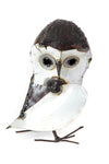 Recycled Metal Curious Owl Sculptures