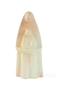 Kenyan Natural Soapstone Holy Family Sculpture