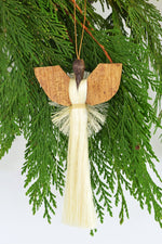 Sisal Angel Holiday Ornament