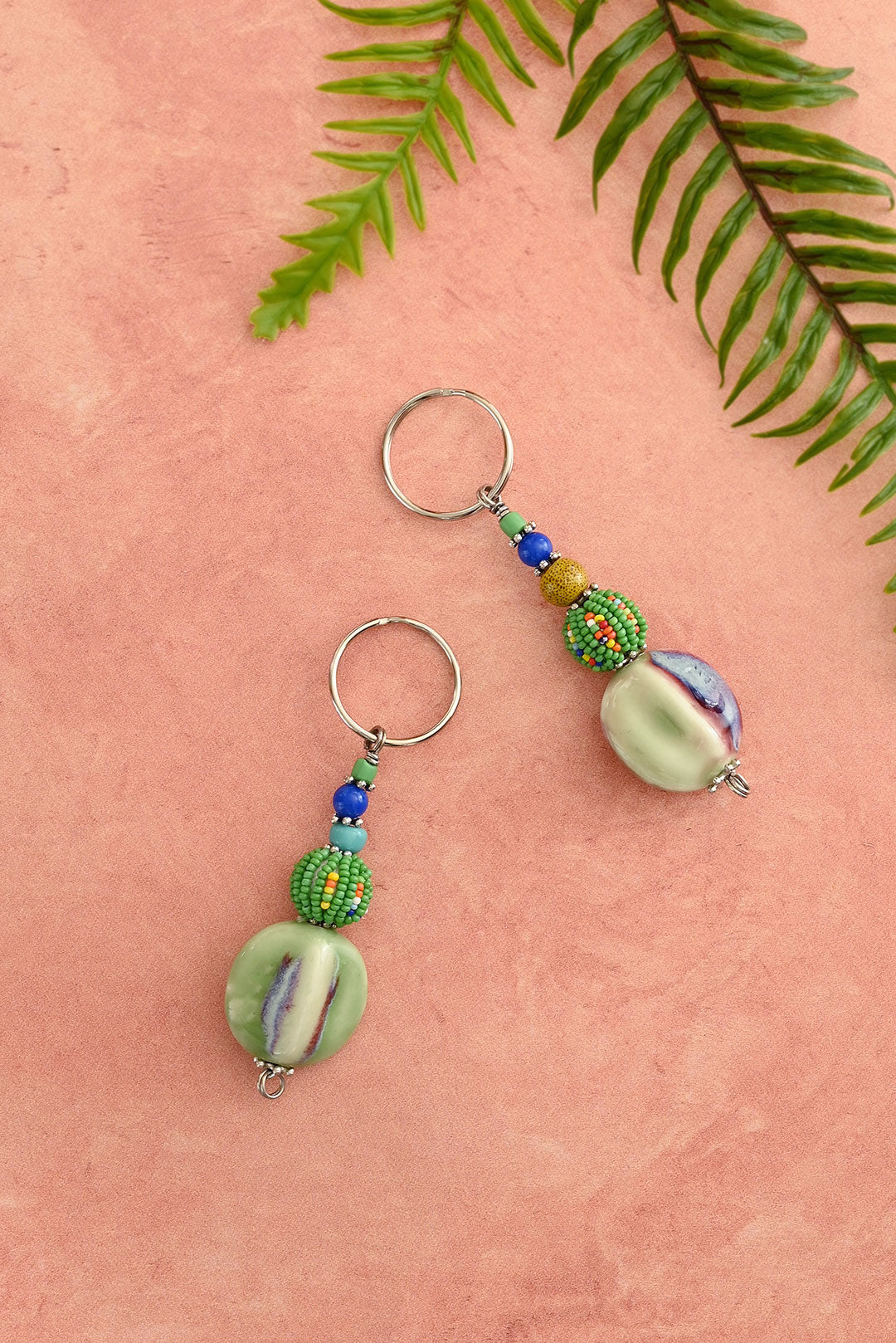 Chunky Beaded Keychain - Assorted