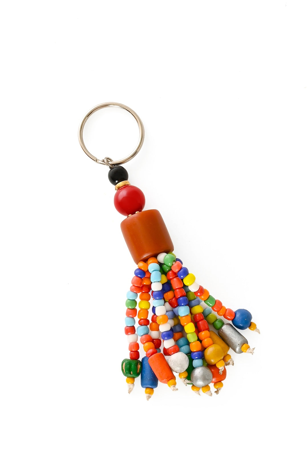 Colorful Beaded Tassel Keychain