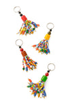 Colorful Beaded Tassel Keychain