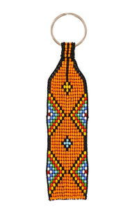 Mosaic Beaded Strap Keychains - Assorted