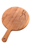 <i>Imperfect:</i> Wild Olive Wood Round Cheese Board with Handle