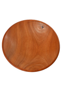 Imperfect: Medium Mahogany Wood Salad Bowl from Zimbabwe