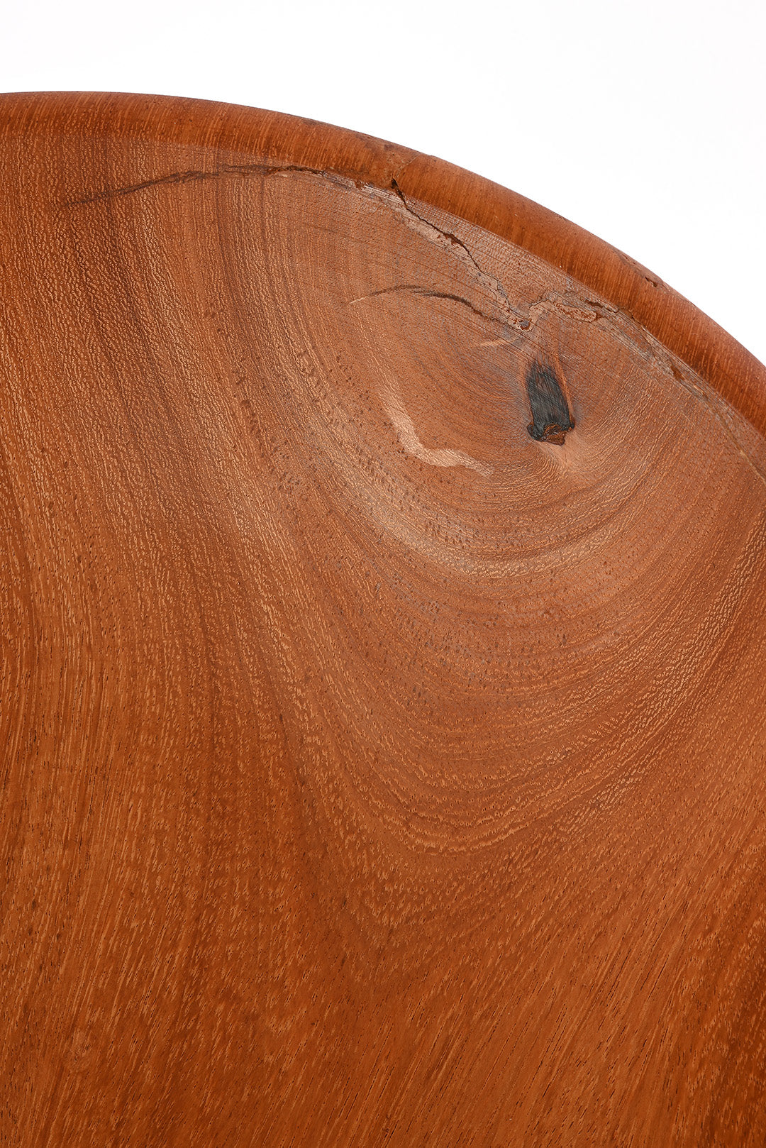 Imperfect: Medium Mahogany Wood Salad Bowl from Zimbabwe