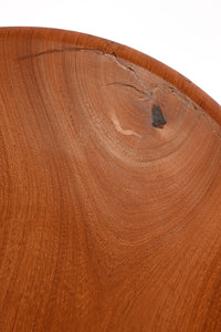 Imperfect: Medium Mahogany Wood Salad Bowl from Zimbabwe