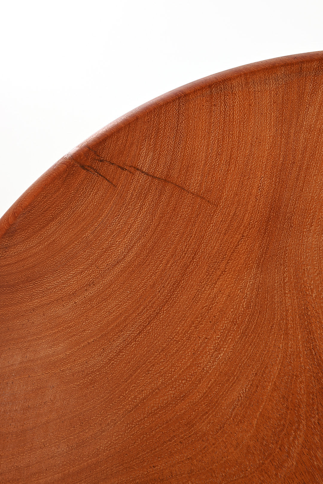 Imperfect: Large Mahogany Wood Salad Bowl from Zimbabwe