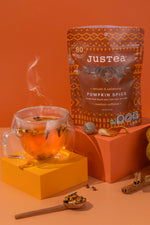 JusTea Pumpkin Spice Loose Leaf Tea Pouch