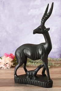 Kenyan Jacaranda Wood Antelope Mother and Baby