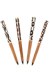 Akamba Batik Dyed Cow Bone and Wild Olive Wood Ink Pen
