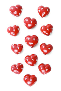 Dozen Red Soapstone Hearts on Hearts  - Valentine's Day Gifts