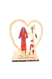 Banana Fiber Loving Couple Sculpture  - Valentine's Day Gifts