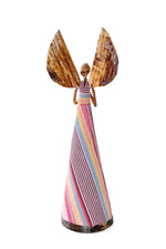 Pink Kikoi Angel in Prayer Holiday Sculpture