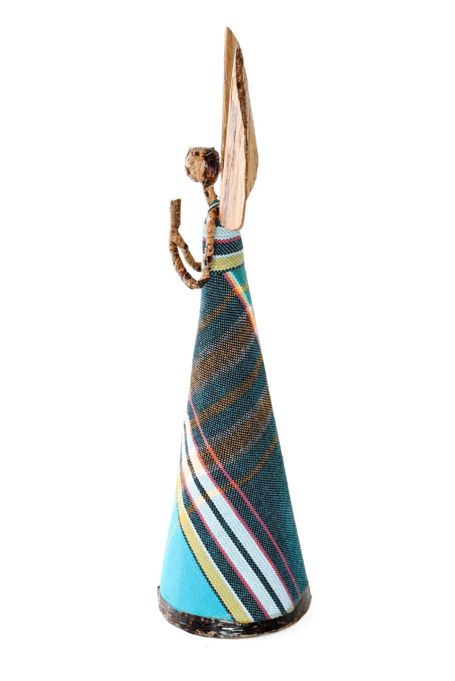 Blue Kikoi Angel in Prayer Holiday Sculpture