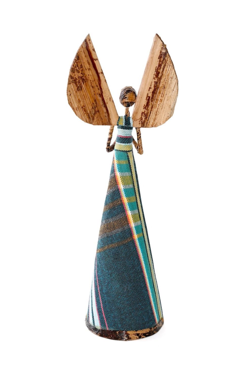 Blue Kikoi Angel in Prayer Holiday Sculpture