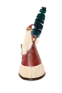 Red Father Christmas with Sack and Tree
