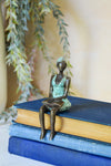 <i>Seaside Scholar</i> Burkina Bronze Sculpture
