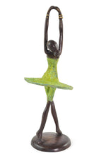 <i>Ballerina in Relevé</i> Burkina Bronze Sculpture