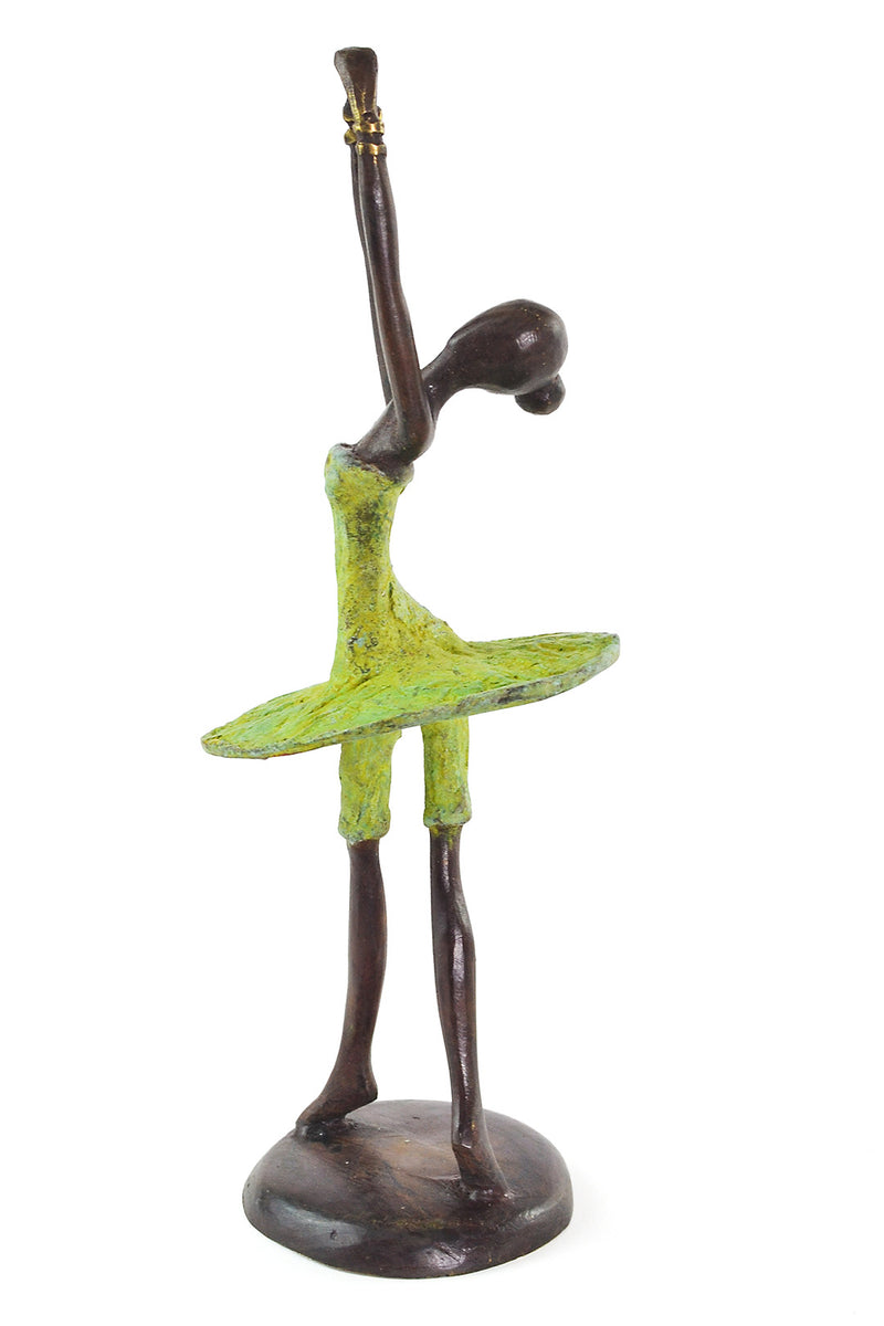<i>Ballerina in Relevé</i> Burkina Bronze Sculpture