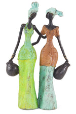 <i>By Your Side</i> Burkina Bronze Sculpture