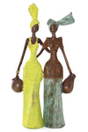 <i>By Your Side</i> Burkina Bronze Sculpture