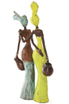 <i>By Your Side</i> Burkina Bronze Sculpture
