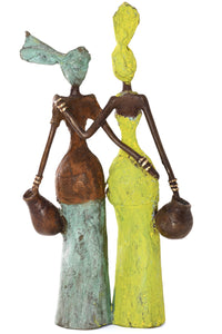 By Your Side Burkina Bronze Sculpture