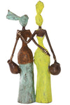 <i>By Your Side</i> Burkina Bronze Sculpture