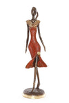 Ruby Elegance Burkina Bronze Sculpture - Limited Edition