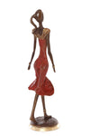 Ruby Elegance Burkina Bronze Sculpture - Limited Edition