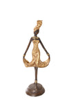 Momentum Burkina Bronze Sculpture in Gold