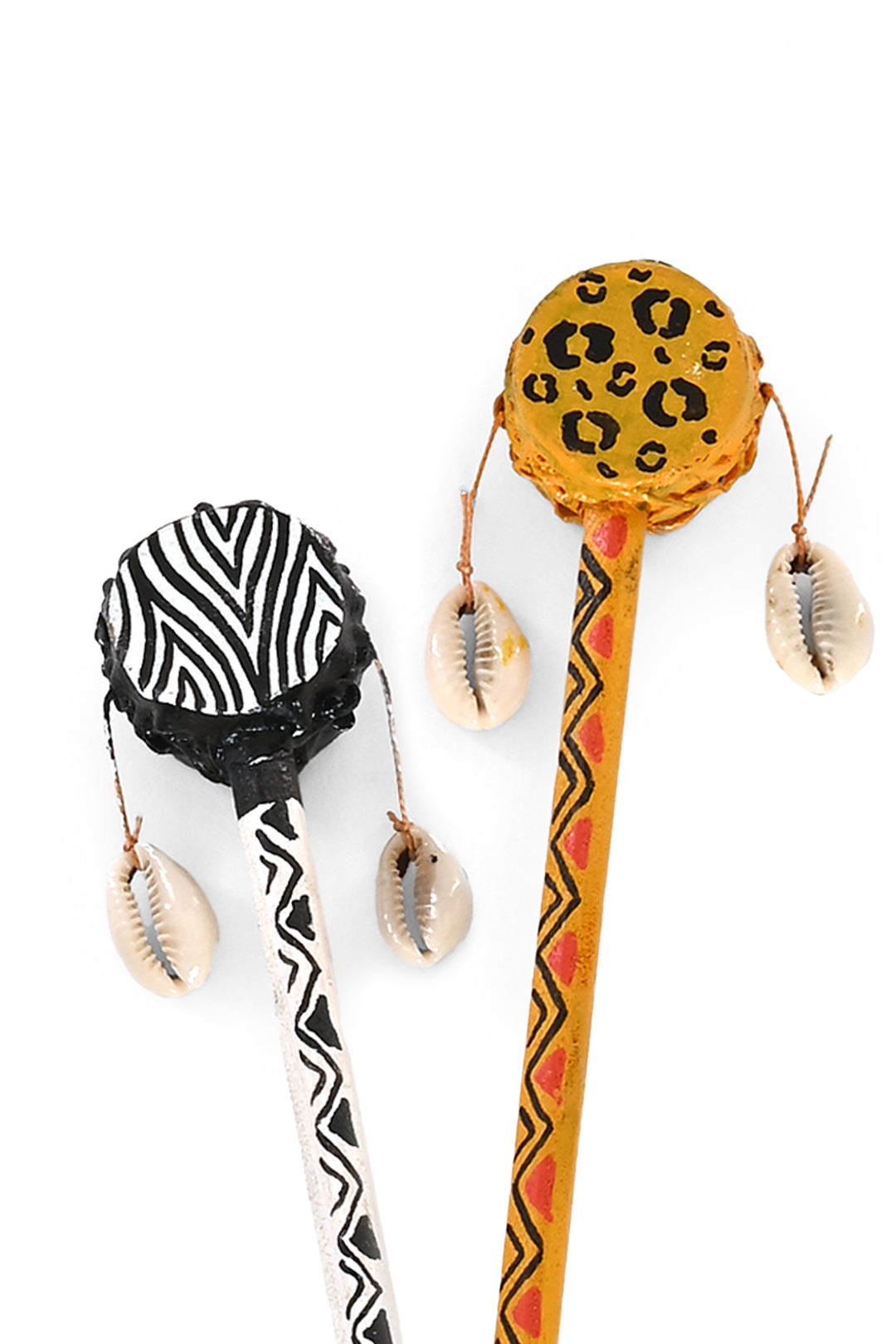 Animal Print Spin Drum Pencils - Set of 6