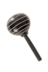 Black Hand Carved Calabash Gourd Maraca Shaker - Assorted
