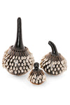 Large Black Calabash Gourd and Cowrie Shell Shekere