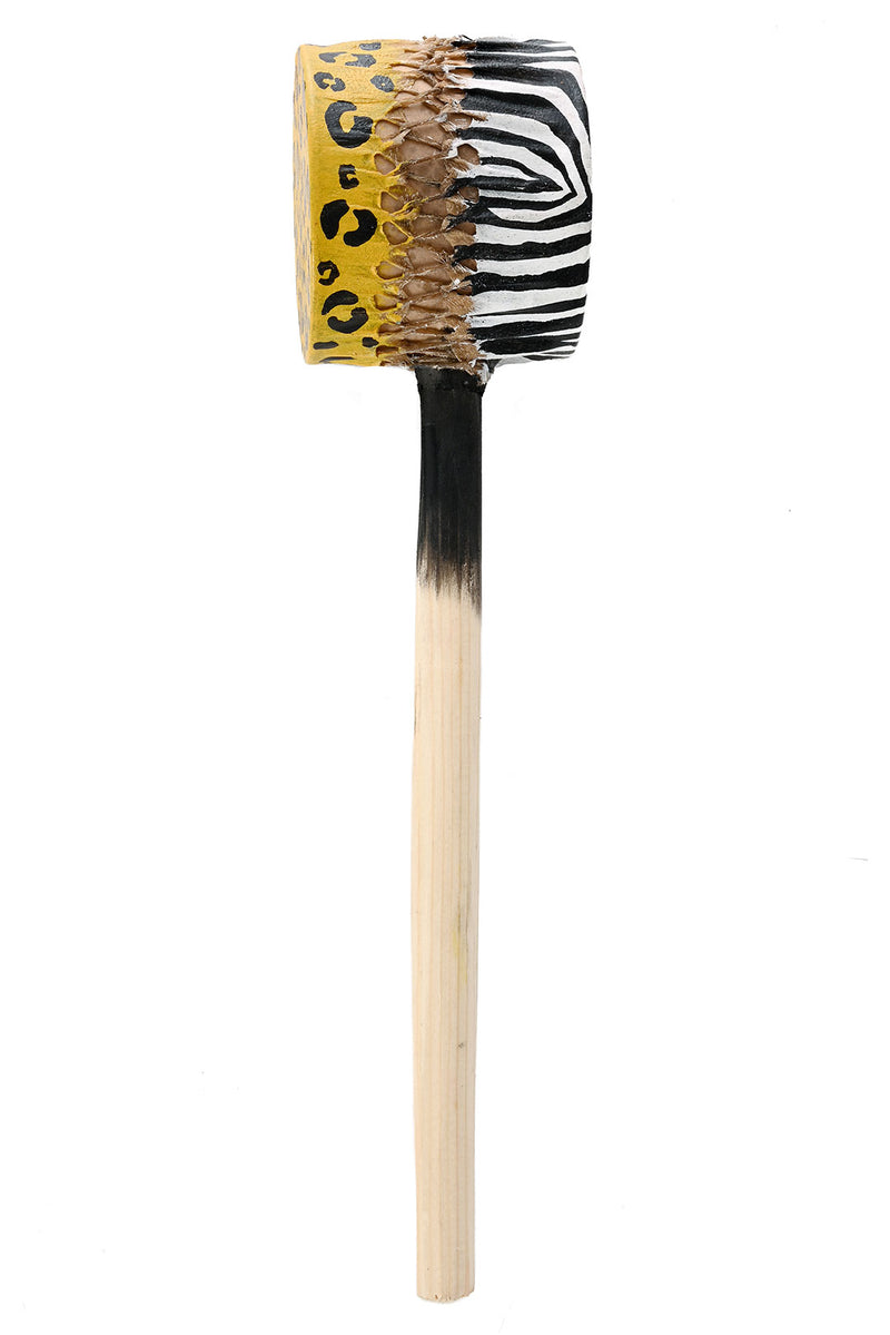 Animal Print Mallet Shaker from Kenya