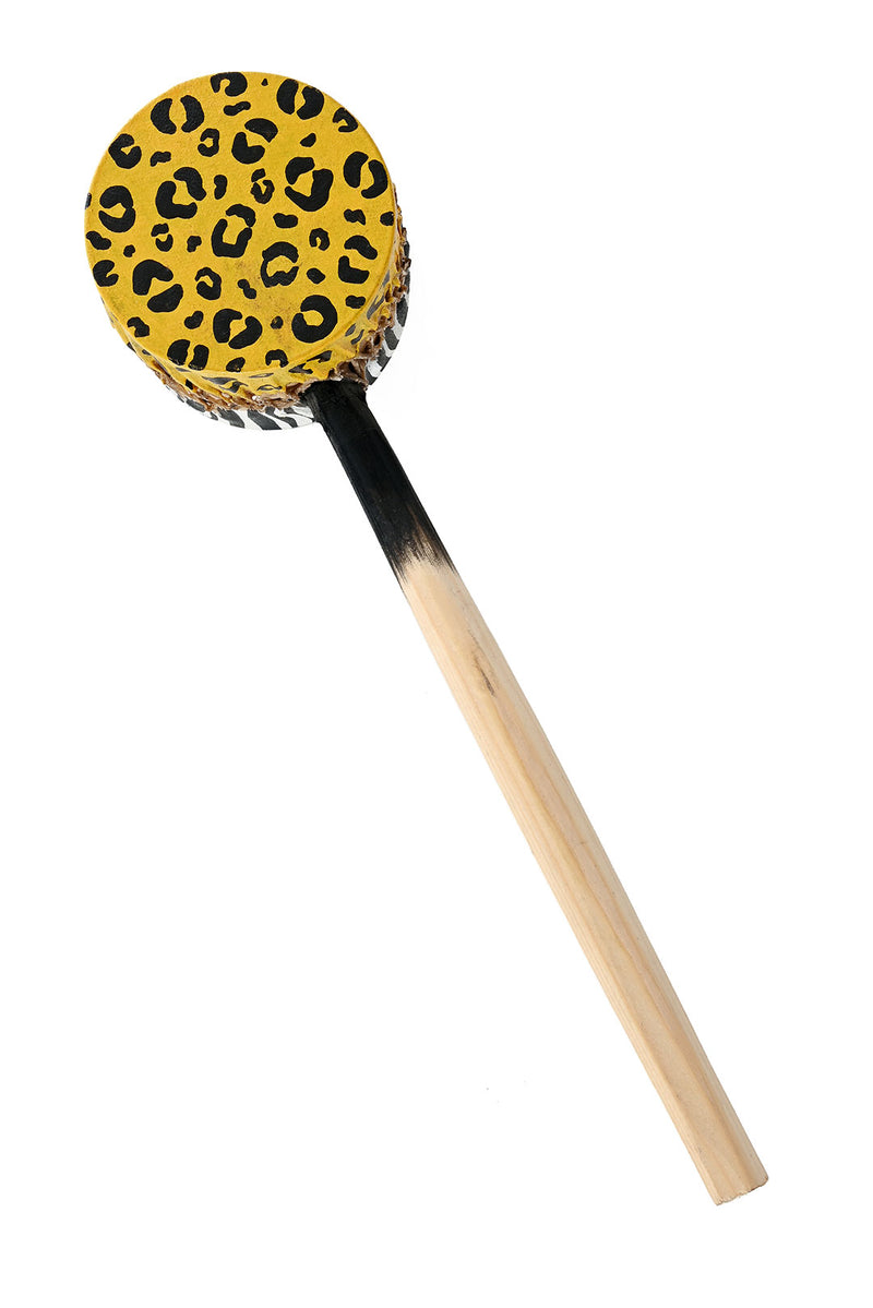 Animal Print Mallet Shaker from Kenya