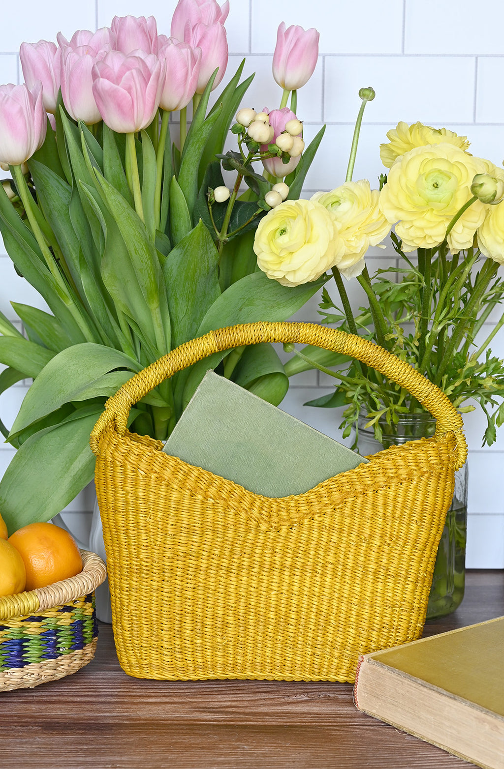Mini Sunshine Yellow V Tote